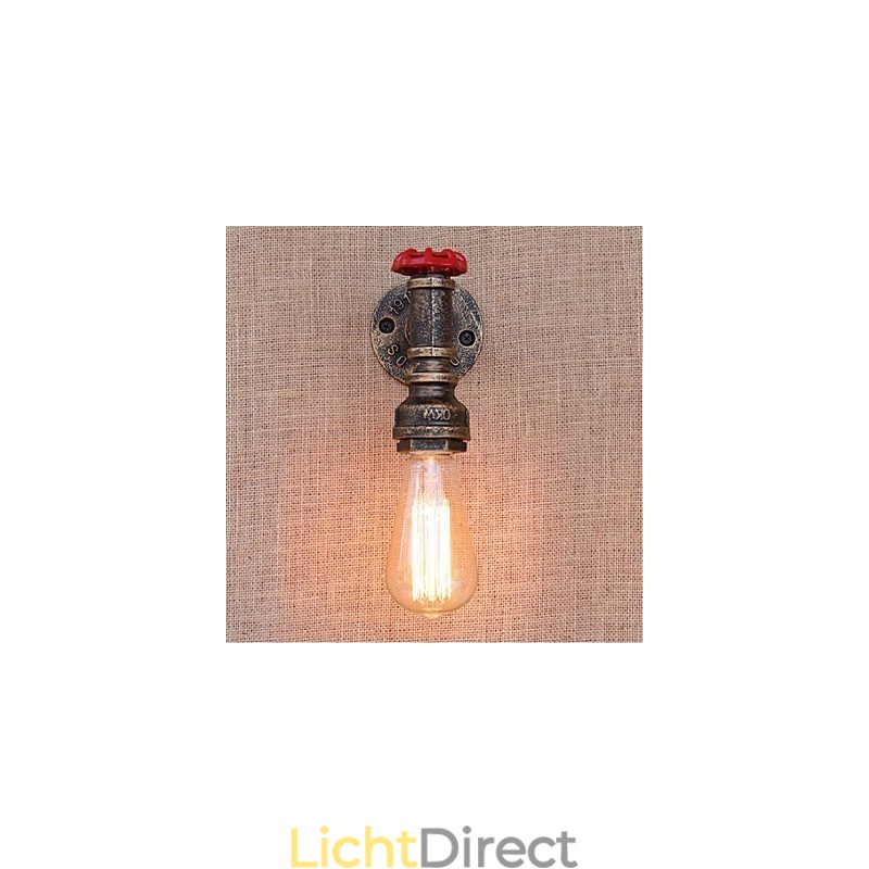 Nostalgia Eenvoudige Waterpijp Decoratieve Kleine Wandlamp Wandlamp