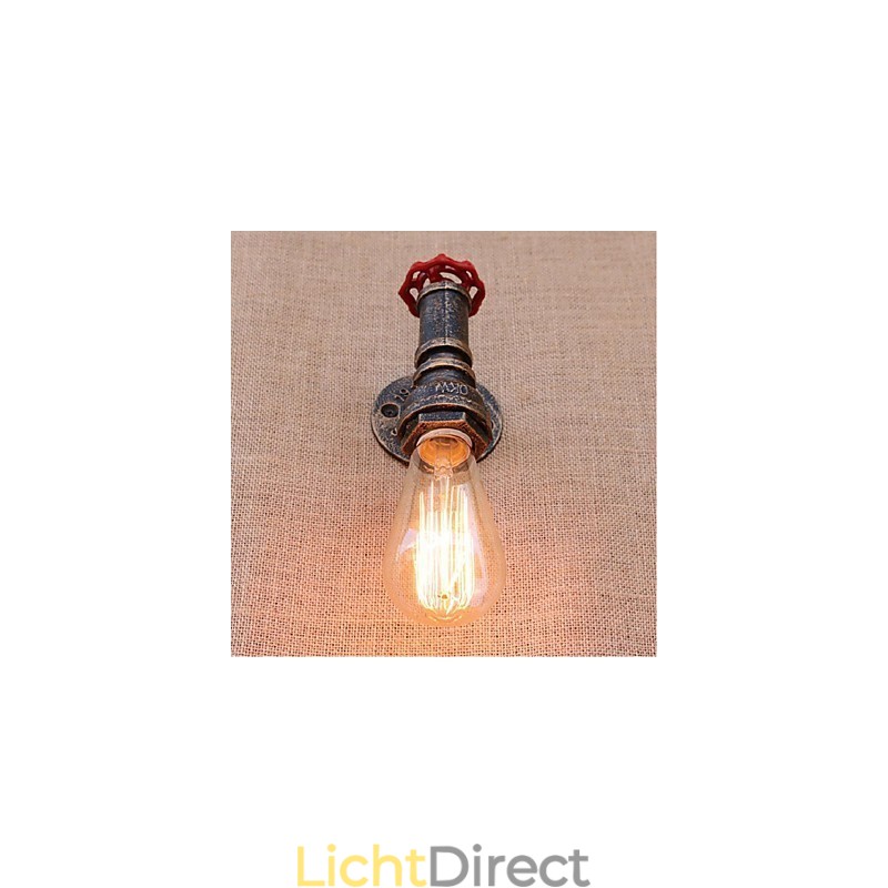 Nostalgia Eenvoudige Waterpijp Decoratieve Kleine Wandlamp Wandlamp