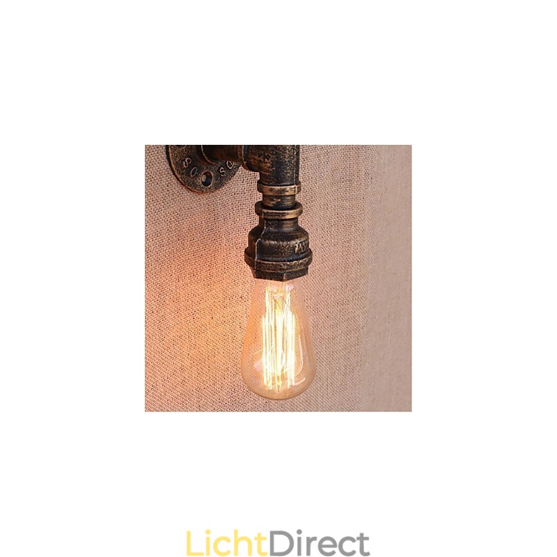 Nostalgia Eenvoudige Waterpijp Decoratieve Kleine Wandlamp Wandlamp