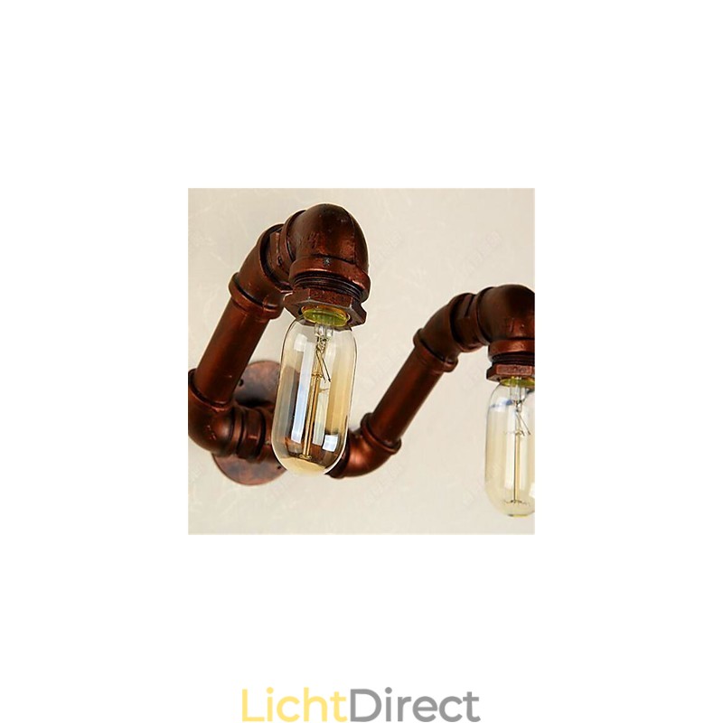 Amerikaanse Bar Xiang Slaapkamer Gangpad Waterpijp Wandlamp Retro Industriële IJzeren Wandlamp