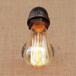Nostalgia Eenvoudige Waterpijp Decoratieve Kleine Wandlamp Wandlamp