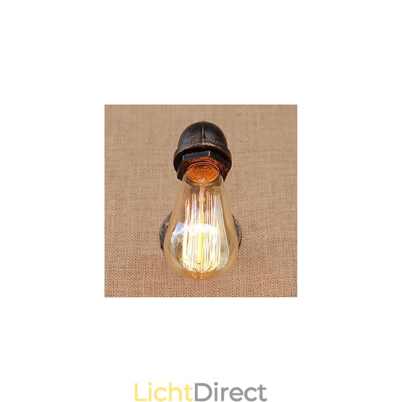 Nostalgia Eenvoudige Waterpijp Decoratieve Kleine Wandlamp Wandlamp