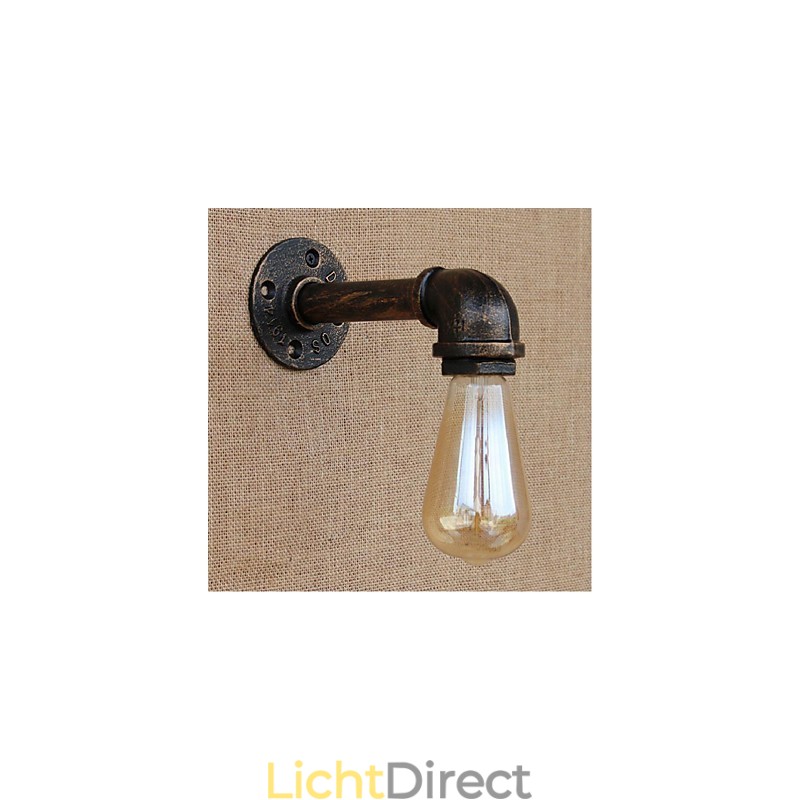 Nostalgia Eenvoudige Waterpijp Decoratieve Kleine Wandlamp Wandlamp