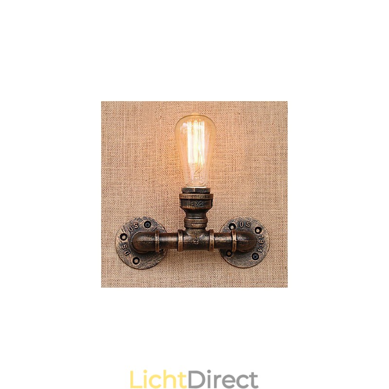 Nostalgia Eenvoudige Waterpijp Decoratieve Kleine Wandlamp Wandlamp