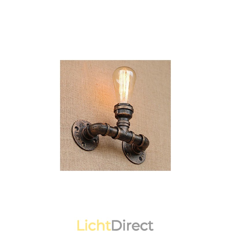 Nostalgia Eenvoudige Waterpijp Decoratieve Kleine Wandlamp Wandlamp