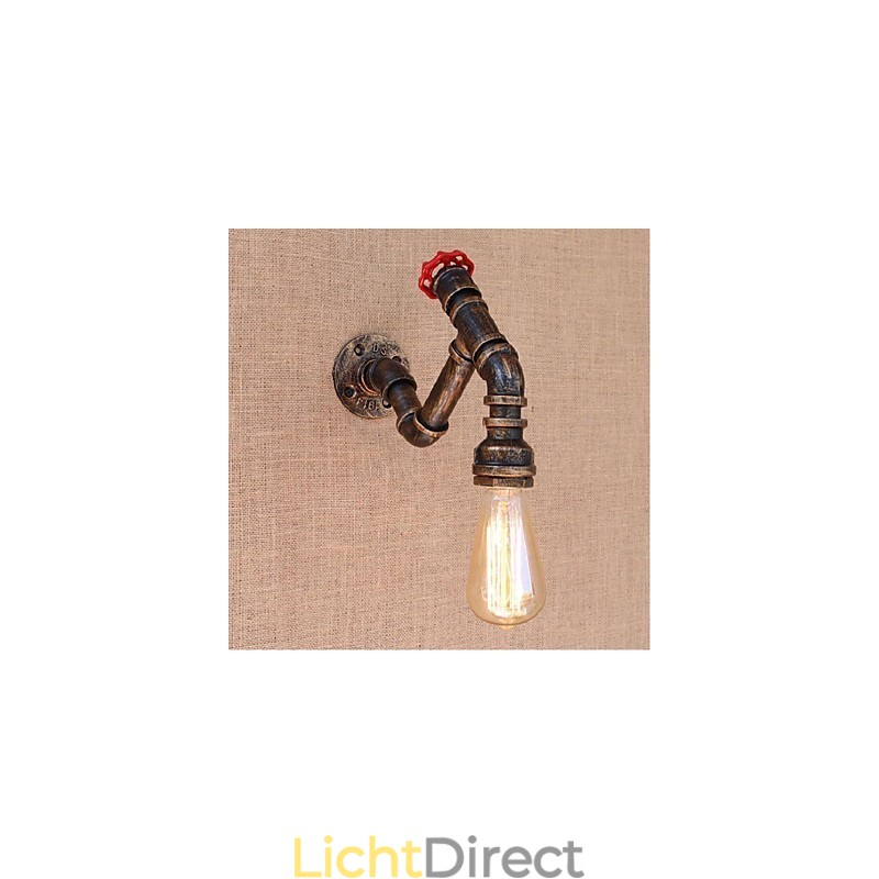 Nostalgia Eenvoudige Waterpijp Decoratieve Kleine Wandlamp Wandlamp
