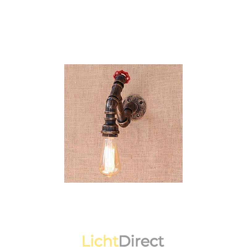 Nostalgia Eenvoudige Waterpijp Decoratieve Kleine Wandlamp Wandlamp