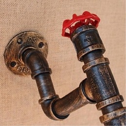 Nostalgia Eenvoudige Waterpijp Decoratieve Kleine Wandlamp Wandlamp