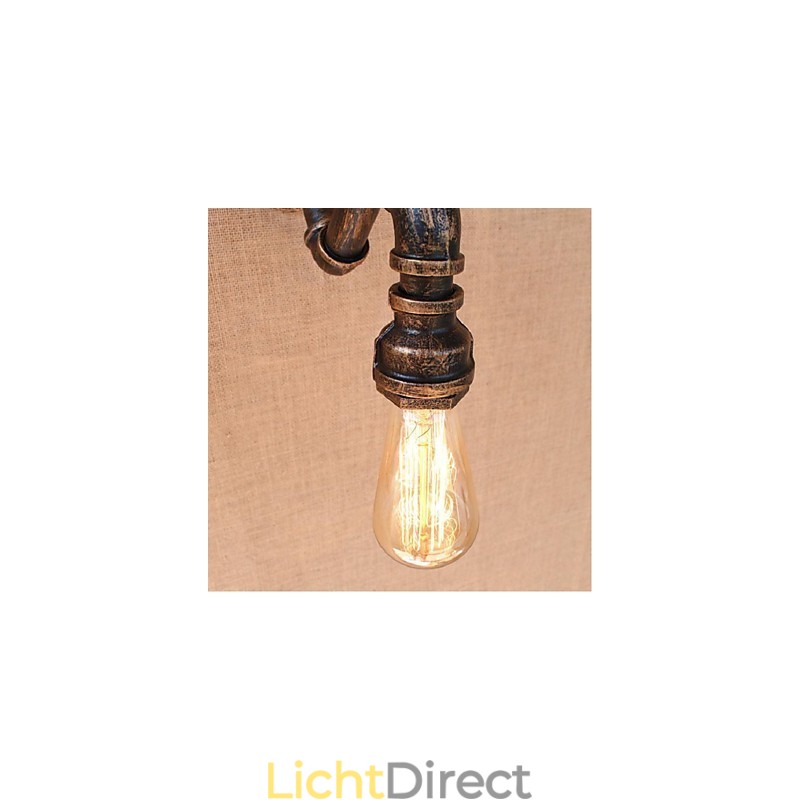 Nostalgia Eenvoudige Waterpijp Decoratieve Kleine Wandlamp Wandlamp
