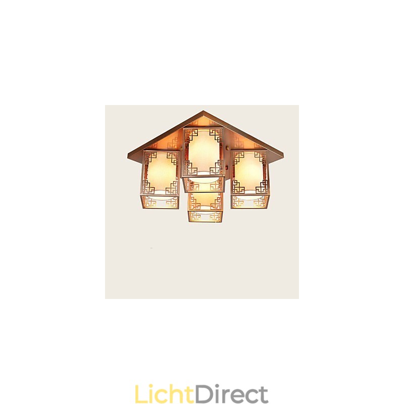 Een Chinese stijl lampen ijzeren plafondverlichting sfeer