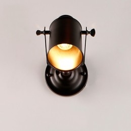 Vintage zwarte metalen loft wandlamp woonkamer eetkamer hal café bars bar wandlamp