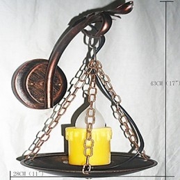 Rustieke Lodge Schilderij Kenmerk voor Mini Stijl Uplight Wandlampen Wandlamp