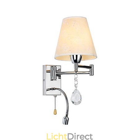 Wandlamp voor slaapkamer Leeslamp Stoffen lamp