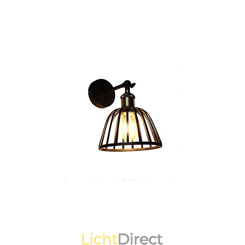 Licht geschilderde stalen wandlamp Dumb Black American Coffee Decoratie Retro wandlamp Lichtzwaardlamp op muur