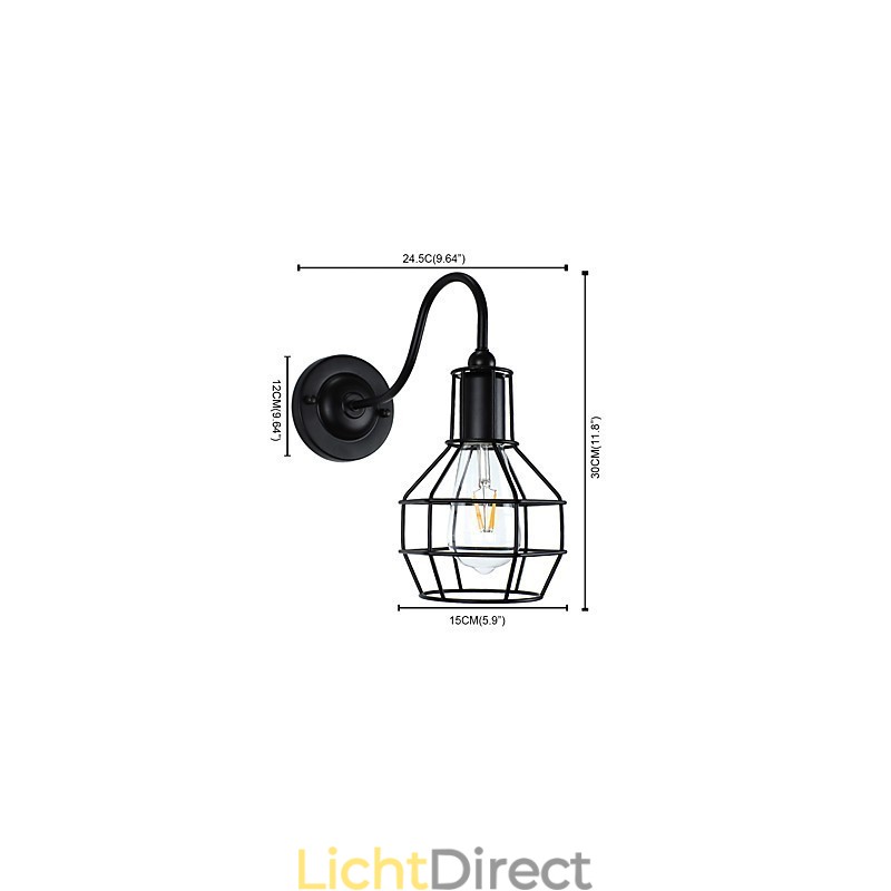 Wandlamp Wandlampen Wandlamp Ijzeren Wandlamp Dumb Black Lightsaber Lamp Aan De Muur
