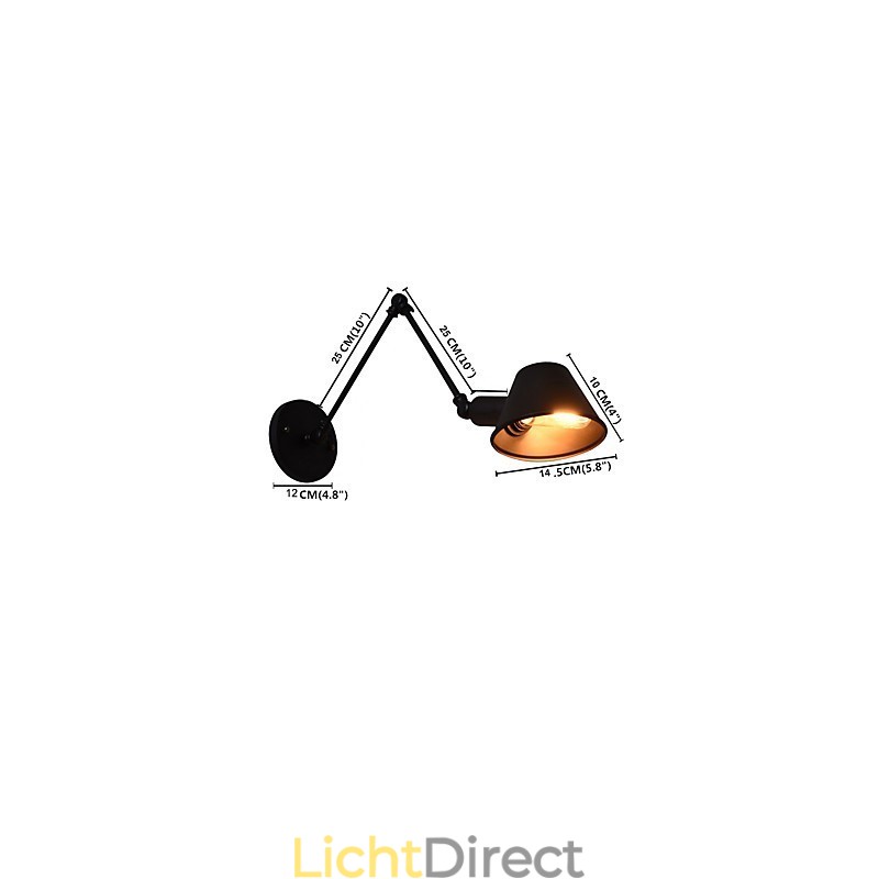 Wandlamp Wandlampen Wandlamp Ijzeren Wandlamp Dumb Black Lightsaber Lamp Aan De Muur