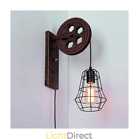 Industriële Retro IJzeren Wandlamp Creatieve Persoonlijkheid Lift Pulley Wandlamp Industriële Retro IJzeren Wandlamp Creatieve Persoonlijkheid Lift Pulley Wandlamp