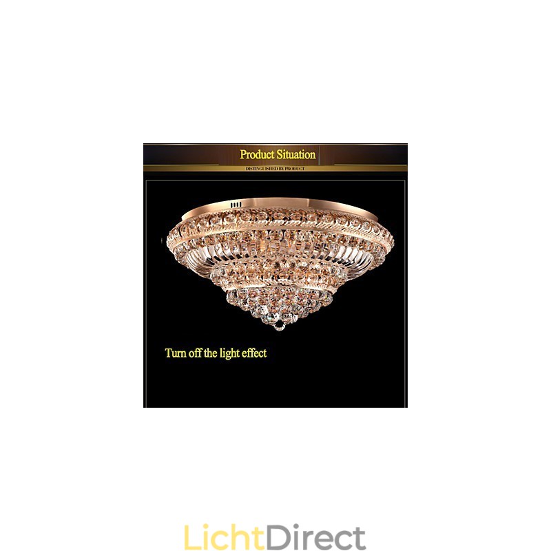 Moderne luxe kristallen plafondlamp Absorb koepellamp Diameter 60CM