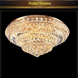 Moderne luxe kristallen plafondlamp Absorb koepellamp Diameter 60CM