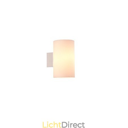 Glazen wandlamp voor metalen voet en glazen kap voor slaapkamerlamp