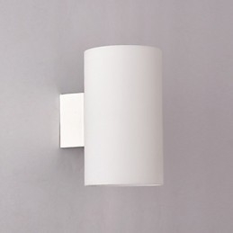 Glazen wandlamp voor metalen voet en glazen kap voor slaapkamerlamp