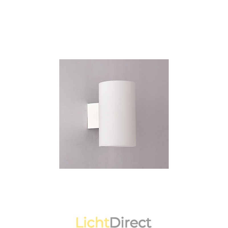 Glazen wandlamp voor metalen voet en glazen kap voor slaapkamerlamp