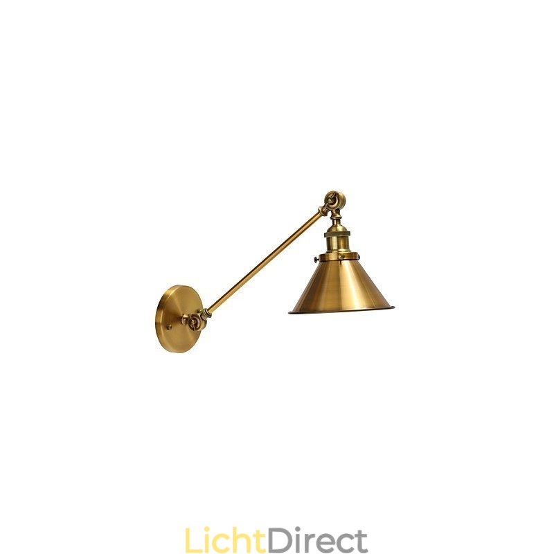 Vintage metalen wandlamp gemonteerde retro industriële wandlamp lampenkap verstelbare nachtverlichtingsarmaturen