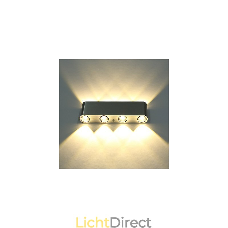 Moderne wandlamp voor binnen, hal, wandlamp van aluminium, decoratieve verlichting, geïntegreerd