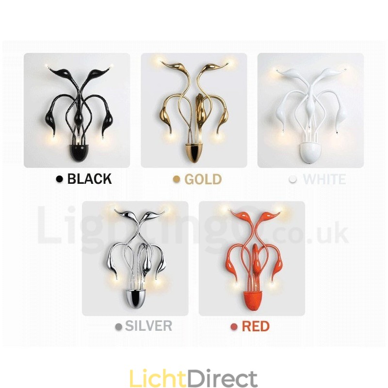 Zwanenkop Moderne Hedendaagse Multi Kleuren Sfeerverlichting Wandlampen Wandlamp