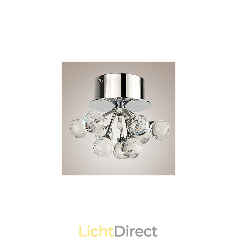Moderne eigentijdse kristallen mini-stijl chromen metalen inbouwkast
