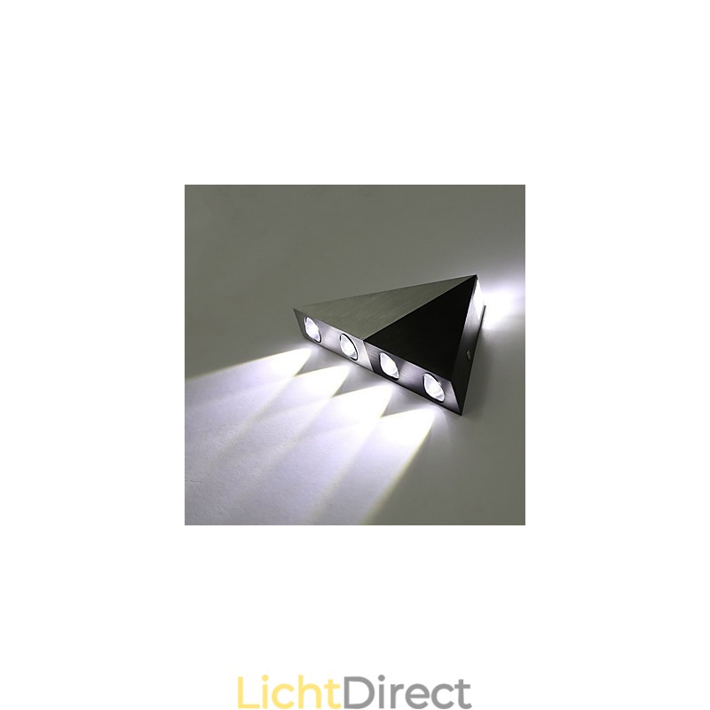 Moderne driehoekige wandlamp voor binnen, hal, op- en neerwaartse wandlamp, spotlicht, aluminium, decoratieve verlichting voor studio-restaurant
