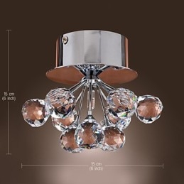 Moderne eigentijdse kristallen mini-stijl chromen metalen inbouwkast