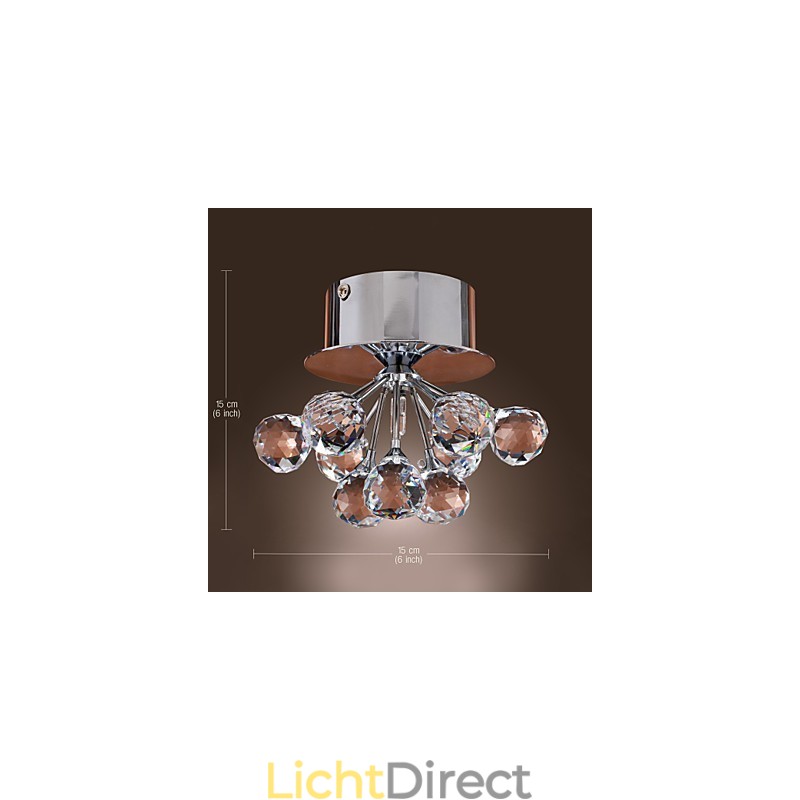 Moderne eigentijdse kristallen mini-stijl chromen metalen inbouwkast