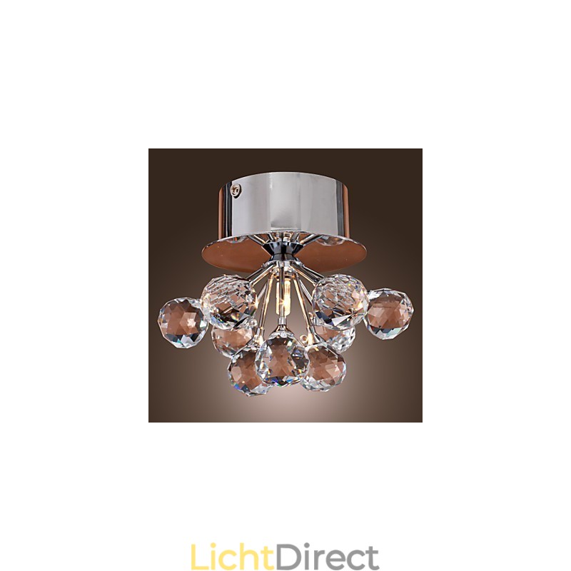 Moderne eigentijdse kristallen mini-stijl chromen metalen inbouwkast