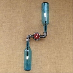 Rustieke Lodge Messing Kenmerk voor Sfeerverlichting Wandlampen Wandlamp Blauw