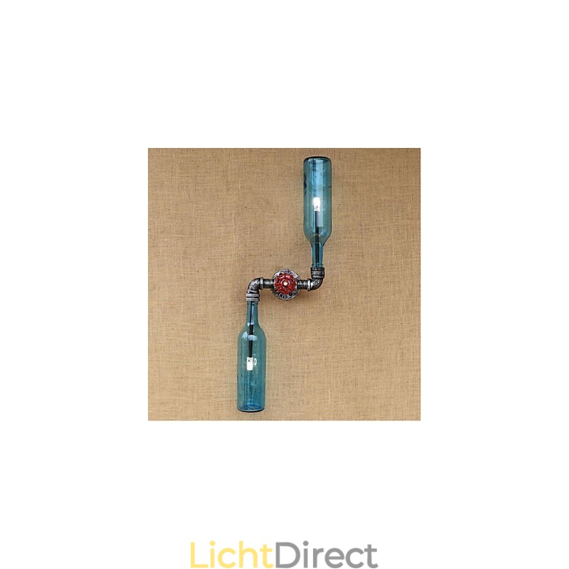 Rustieke Lodge Messing Kenmerk voor Sfeerverlichting Wandlampen Wandlamp Blauw