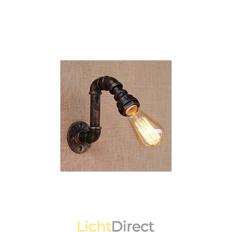 Nostalgia Eenvoudige Waterpijp Decoratieve Kleine Wandlamp Wandlamp