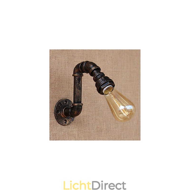 Nostalgia Eenvoudige Waterpijp Decoratieve Kleine Wandlamp Wandlamp