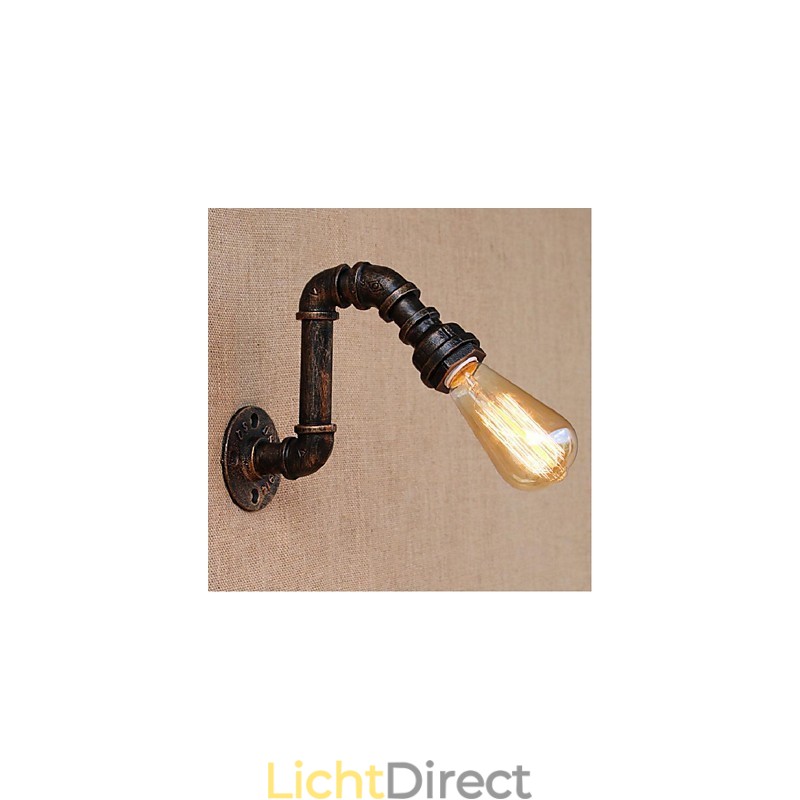 Nostalgia Eenvoudige Waterpijp Decoratieve Kleine Wandlamp Wandlamp