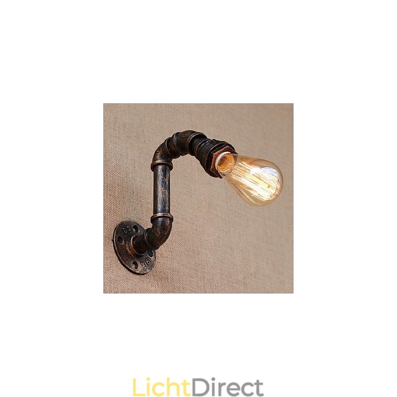 Nostalgia Eenvoudige Waterpijp Decoratieve Kleine Wandlamp Wandlamp