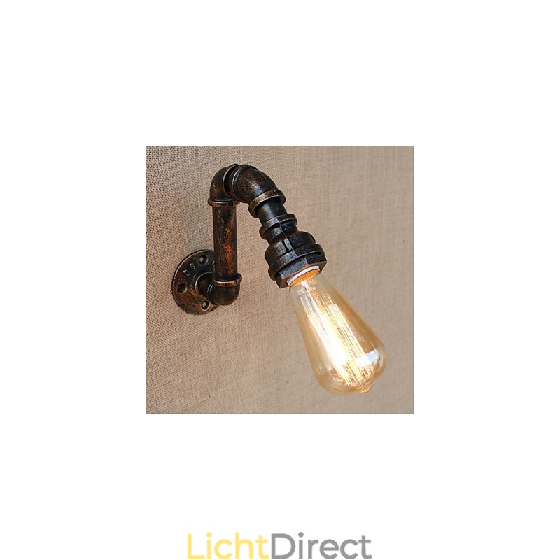 Nostalgia Eenvoudige Waterpijp Decoratieve Kleine Wandlamp Wandlamp