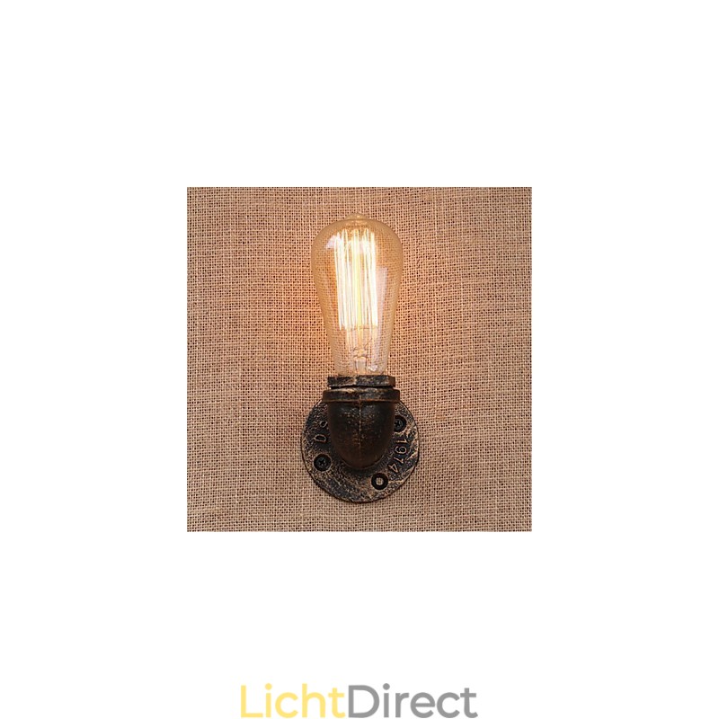 Nostalgia Eenvoudige Waterpijp Decoratieve Kleine Wandlamp Wandlamp
