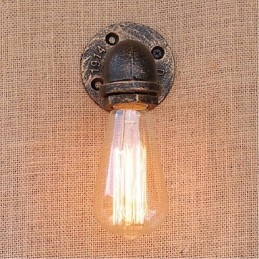 Nostalgia Eenvoudige Waterpijp Decoratieve Kleine Wandlamp Wandlamp