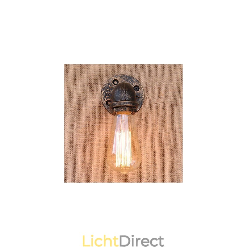 Nostalgia Eenvoudige Waterpijp Decoratieve Kleine Wandlamp Wandlamp