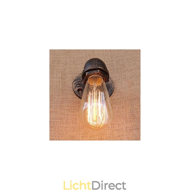 Nostalgia Eenvoudige Waterpijp Decoratieve Kleine Wandlamp Wandlamp