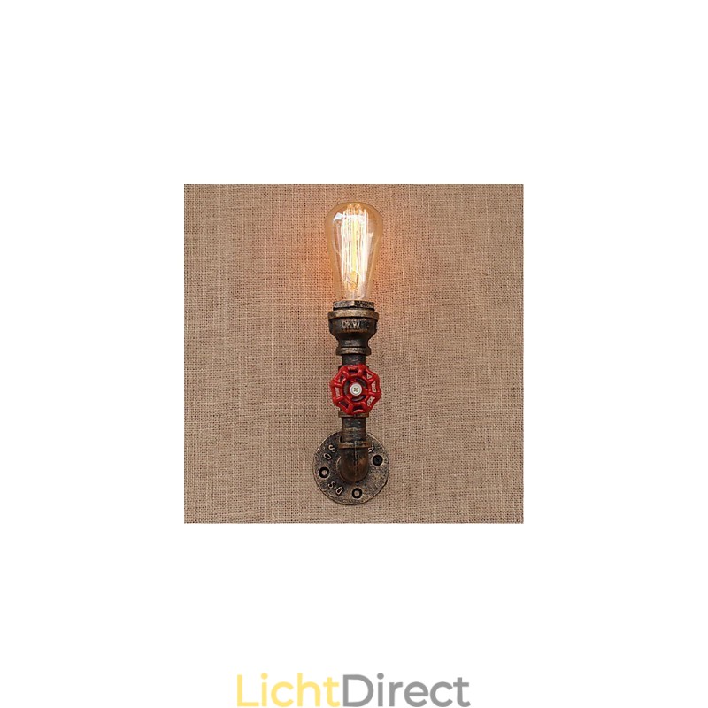 Nostalgia Eenvoudige Waterpijp Decoratieve Kleine Wandlamp Wandlamp