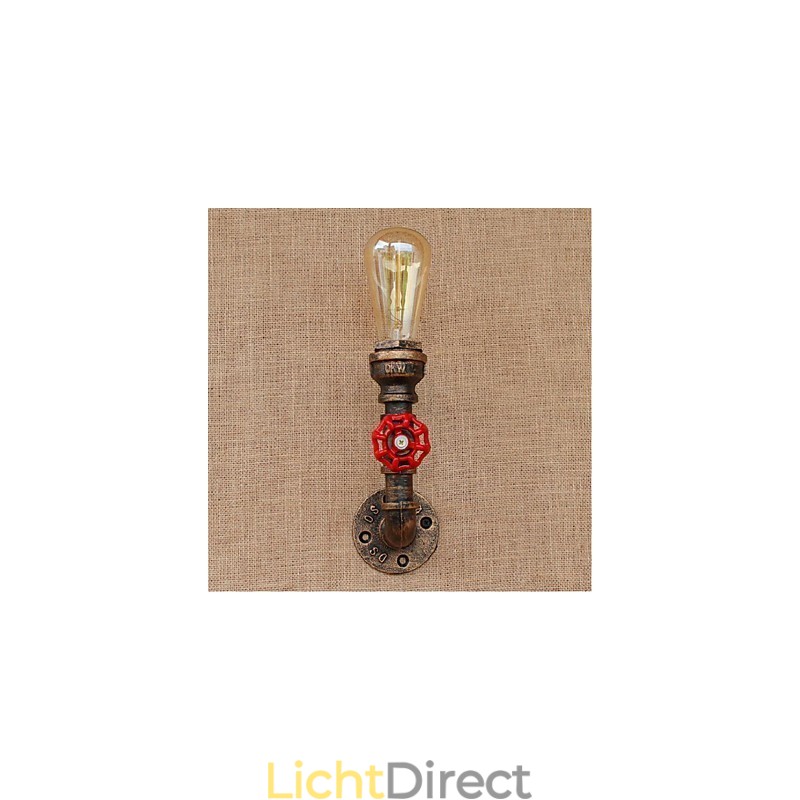 Nostalgia Eenvoudige Waterpijp Decoratieve Kleine Wandlamp Wandlamp