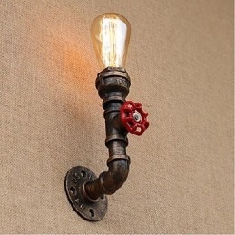 Nostalgia Eenvoudige Waterpijp Decoratieve Kleine Wandlamp Wandlamp