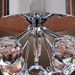 Moderne eigentijdse kristallen mini-stijl chromen metalen inbouwkast