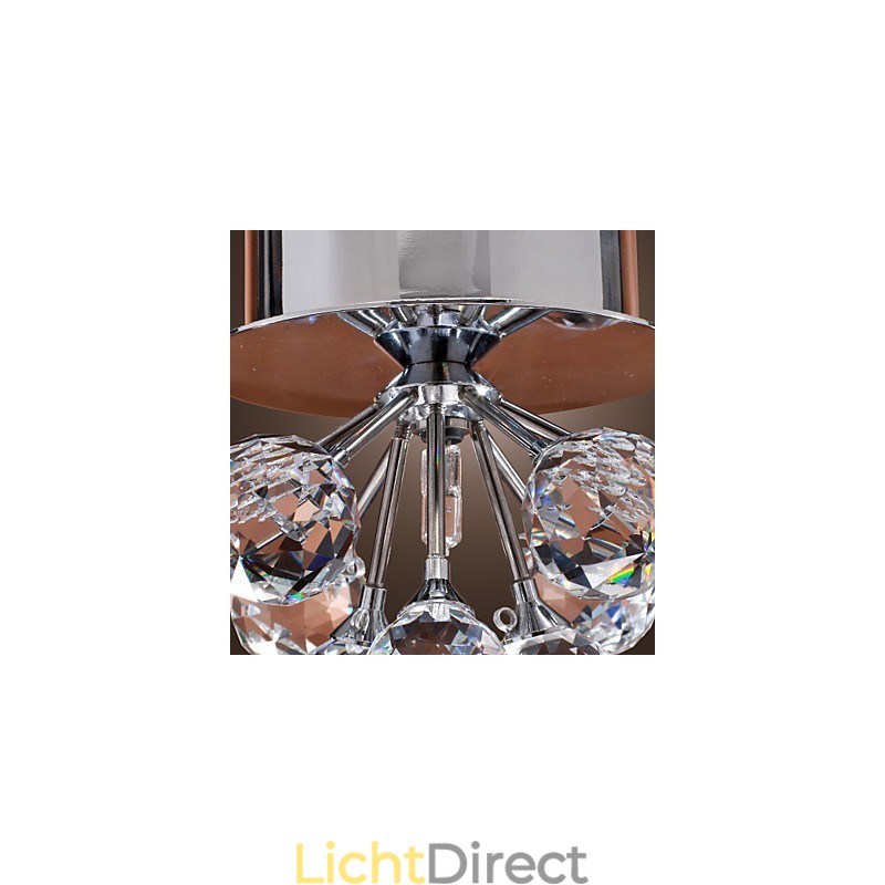Moderne eigentijdse kristallen mini-stijl chromen metalen inbouwkast